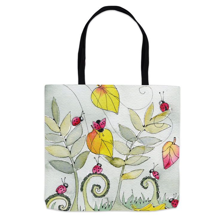 Ladybugs and Leaves Tote Bag