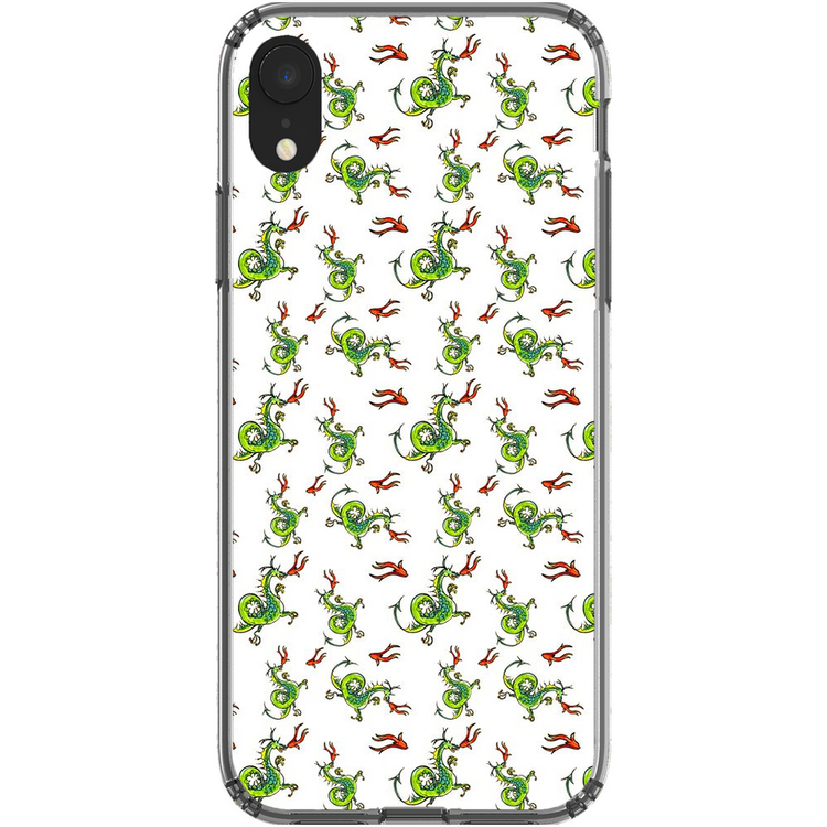 Fire Breathing Dragon Pattern iPhone Case