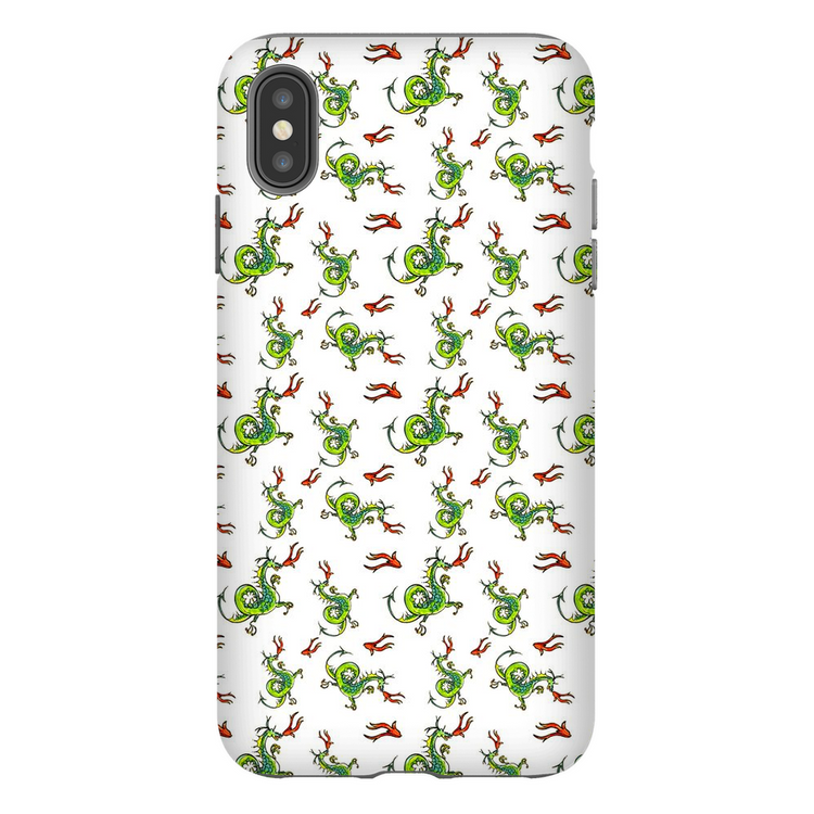 Fire Breathing Dragon Pattern iPhone Case
