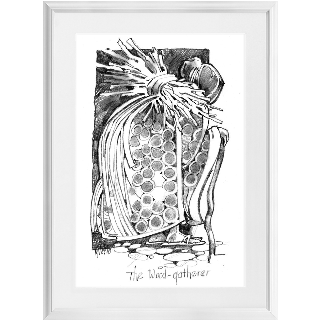 The Wood Gatherer Framed Print