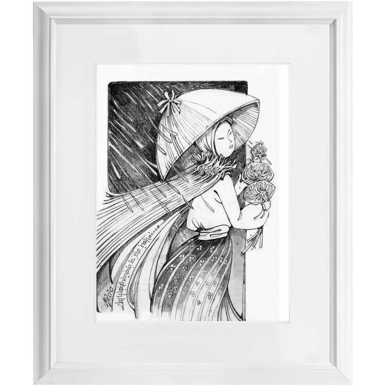 The Flower Lady Framed Print