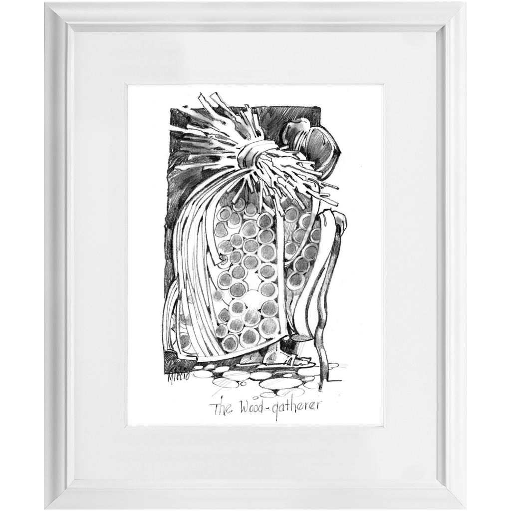 The Wood Gatherer Framed Print