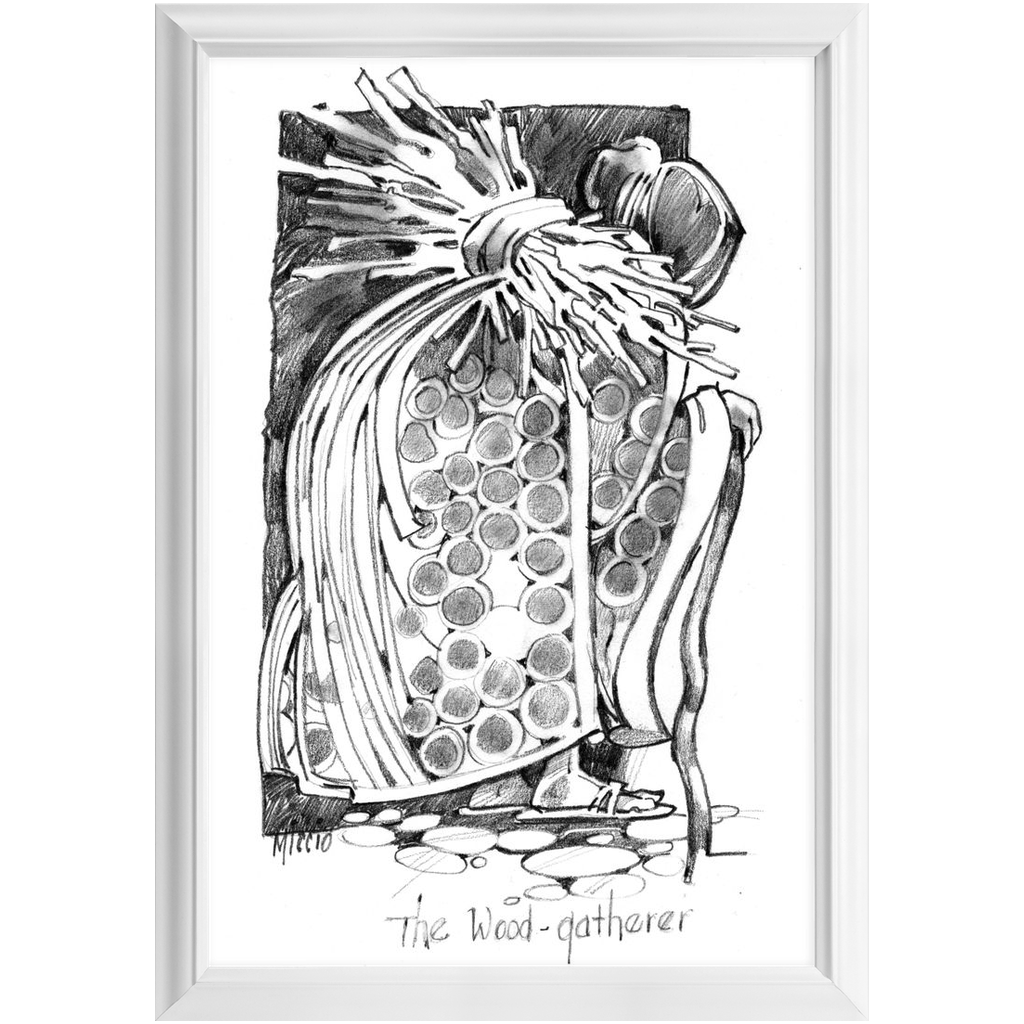 The Wood Gatherer Framed Print