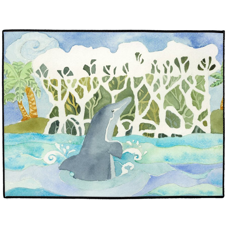 Dolphin Island Floor Mat