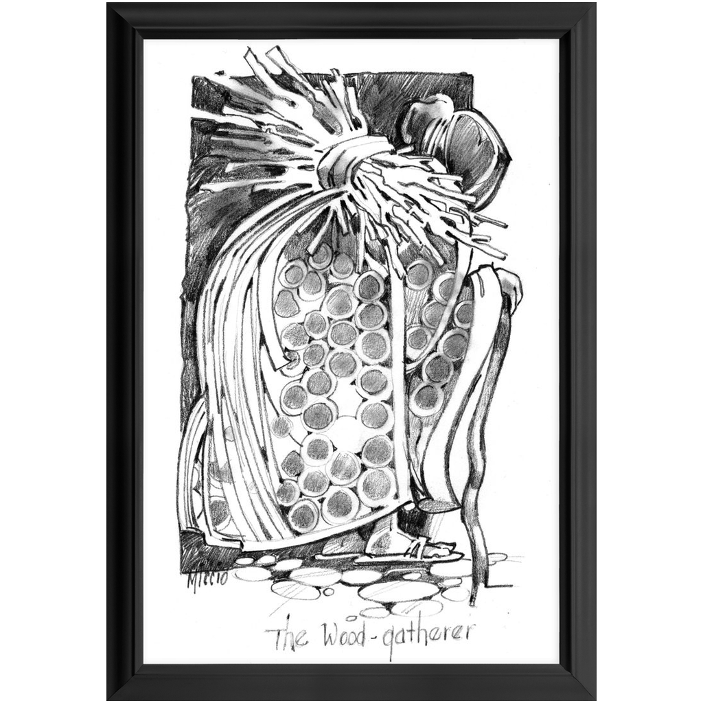 The Wood Gatherer Framed Print