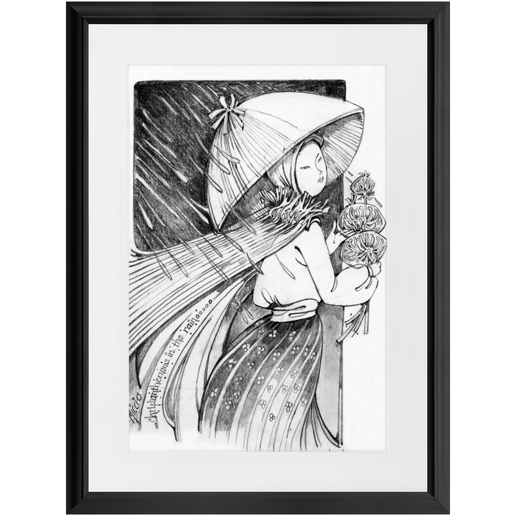 The Flower Lady Framed Print