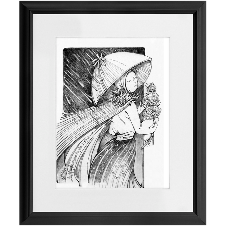 The Flower Lady Framed Print