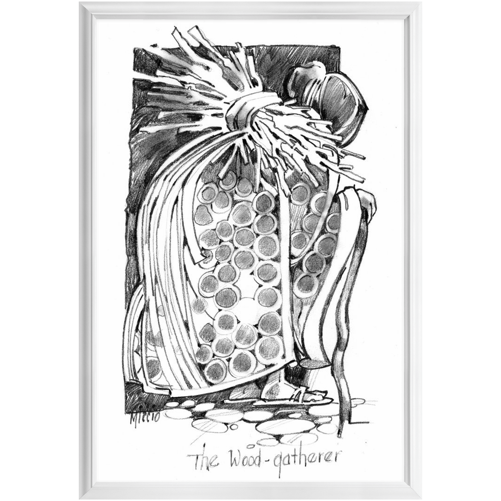 The Wood Gatherer Framed Print