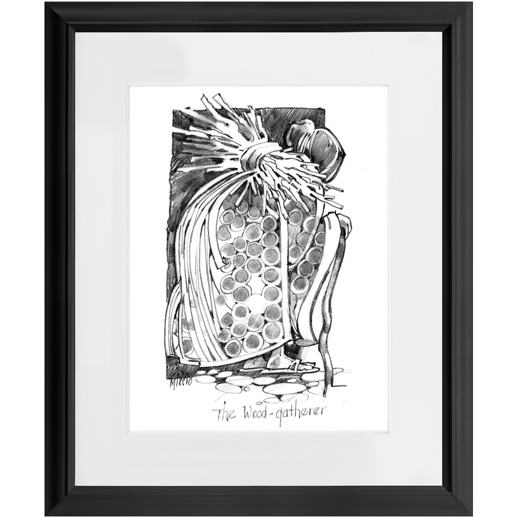 The Wood Gatherer Framed Print