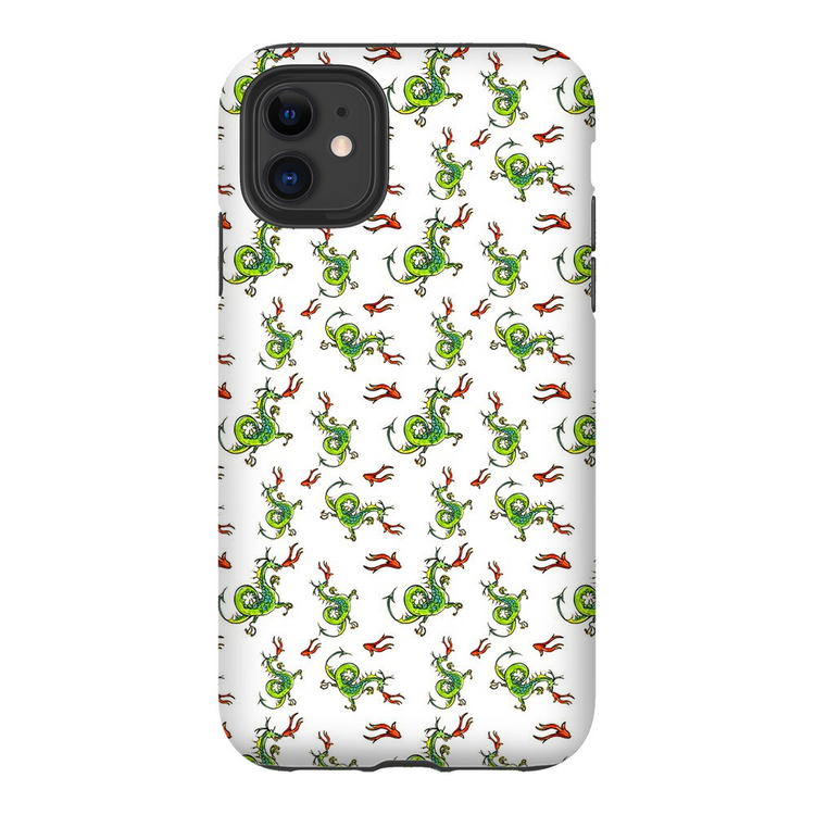 Fire Breathing Dragon Pattern iPhone Case