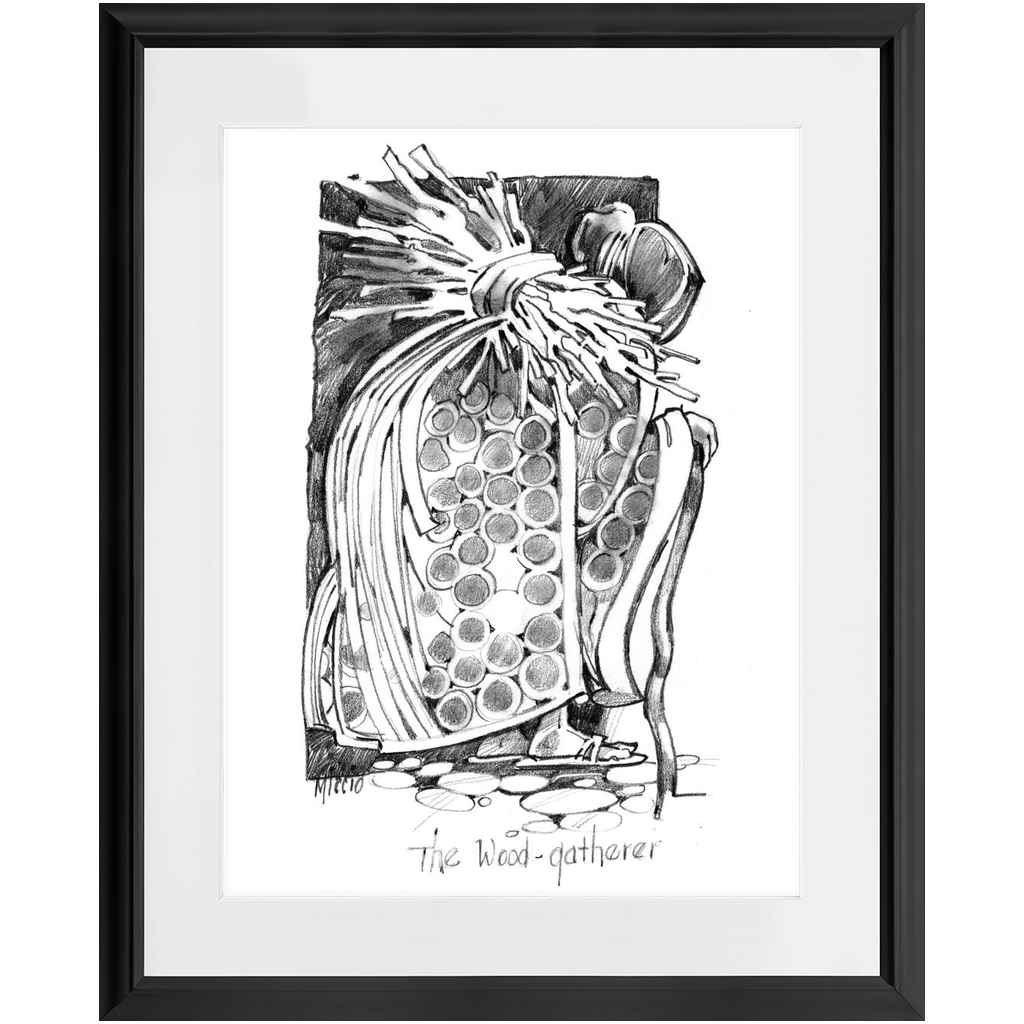 The Wood Gatherer Framed Print
