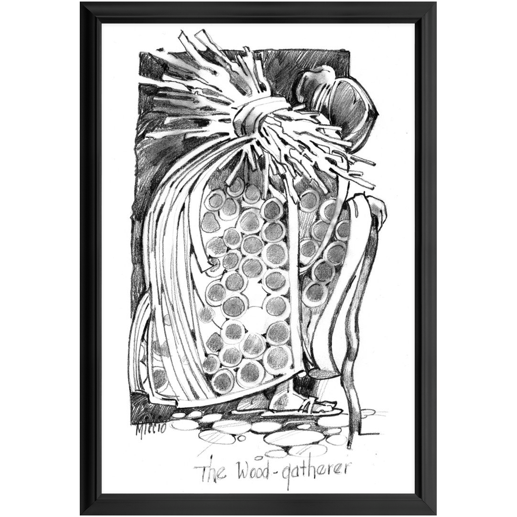 The Wood Gatherer Framed Print