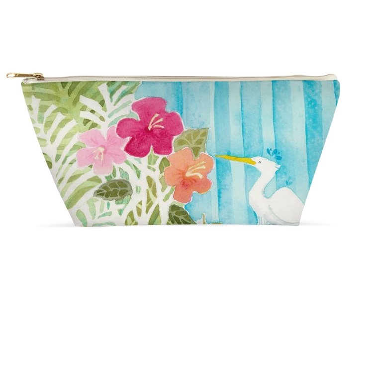 Snowy Egret Accessory Pouch