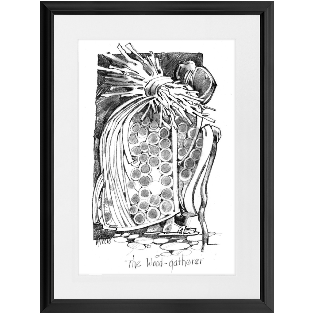The Wood Gatherer Framed Print