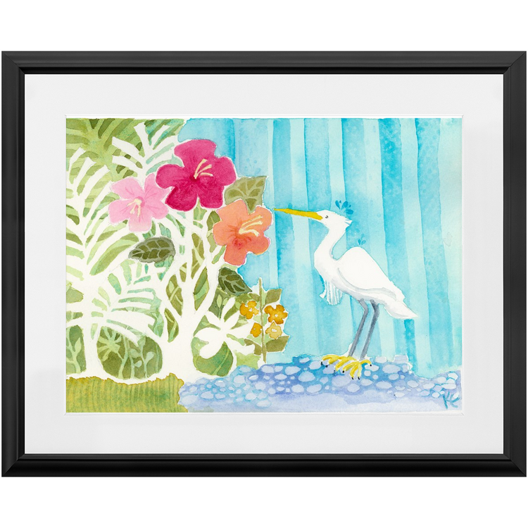 Snowy Egret Framed Print