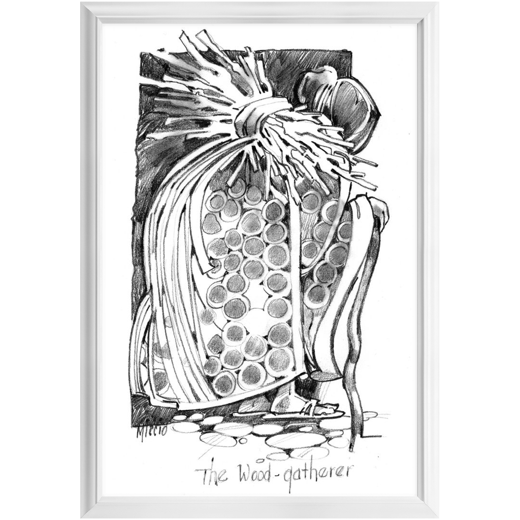 The Wood Gatherer Framed Print