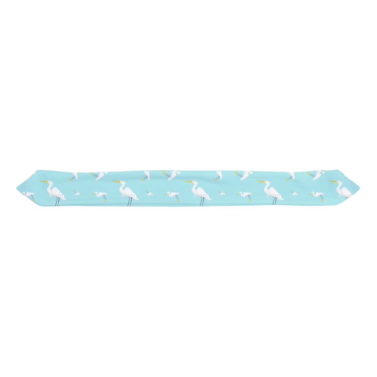 Snowy Egret Infant Headband (Blue)