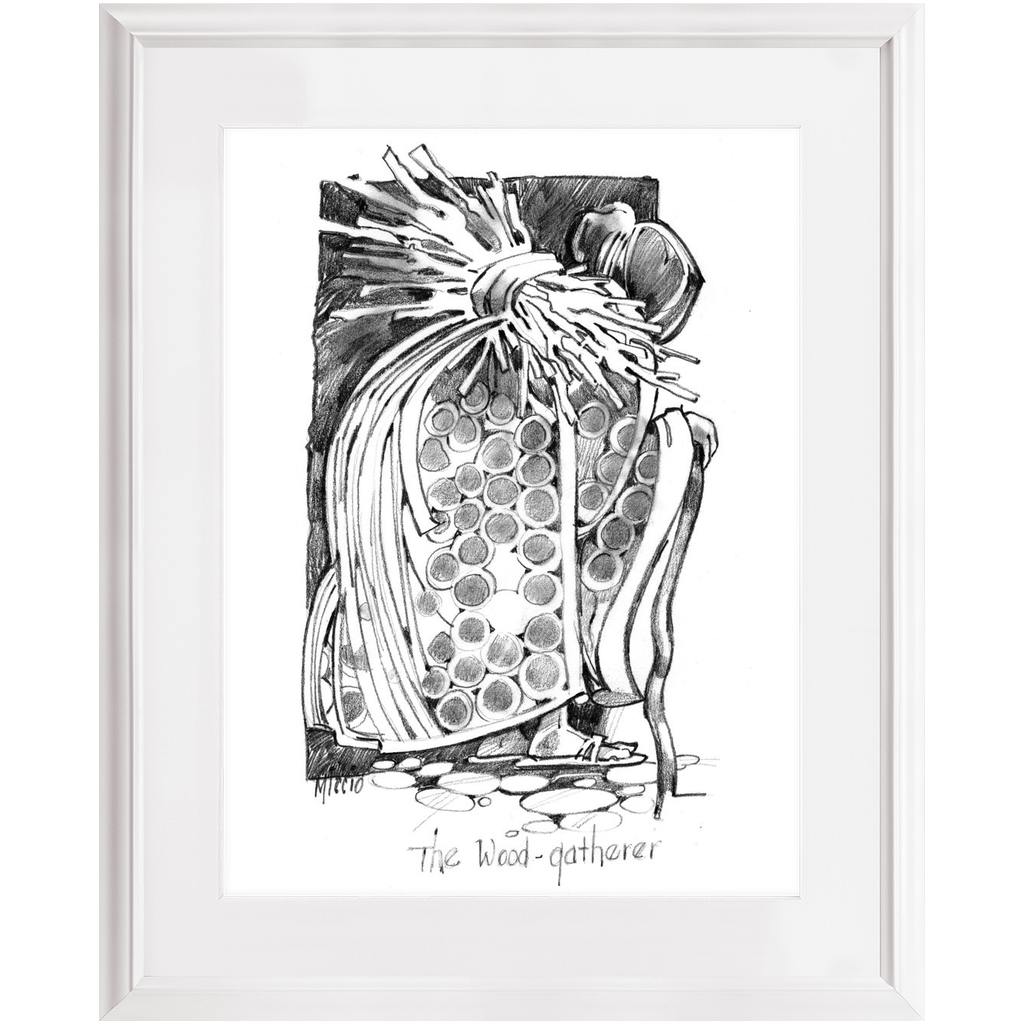 The Wood Gatherer Framed Print