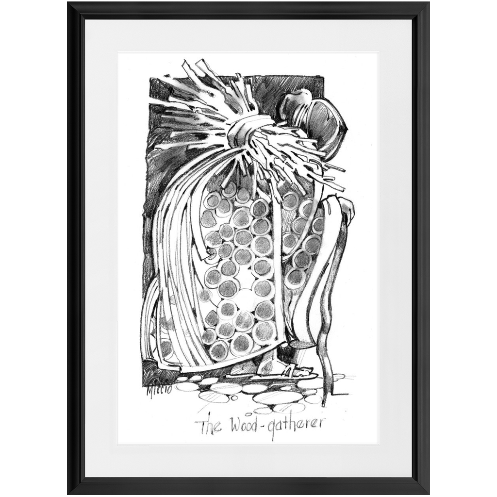 The Wood Gatherer Framed Print