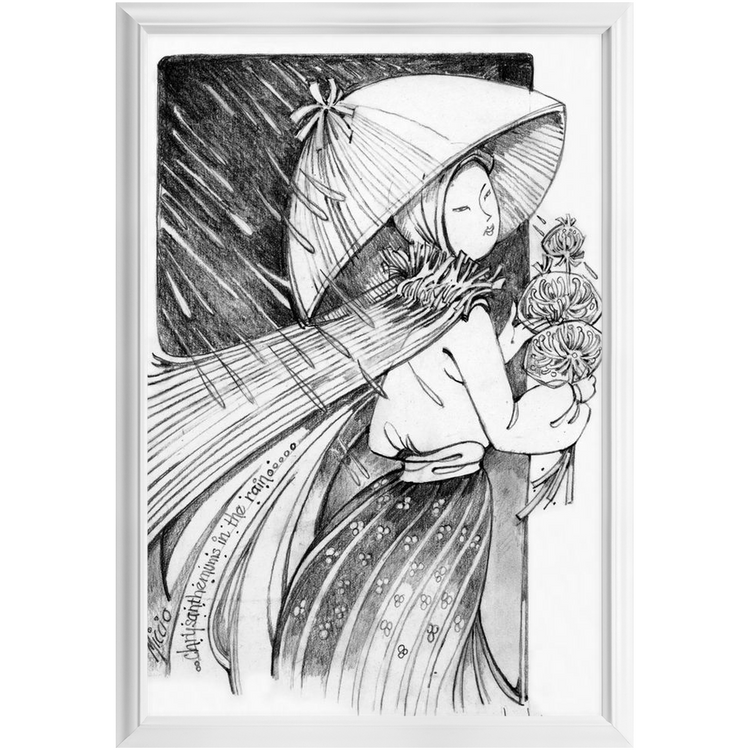The Flower Lady Framed Print