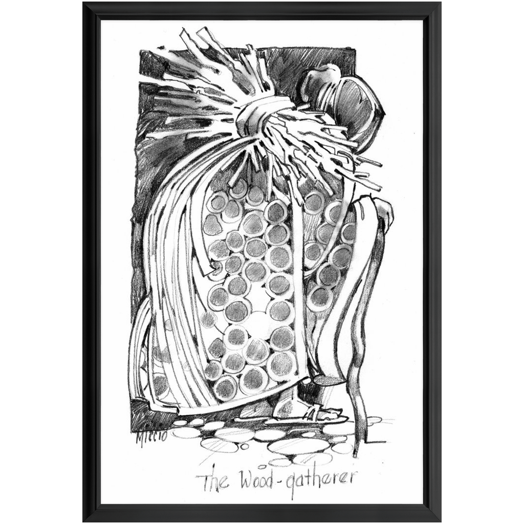 The Wood Gatherer Framed Print