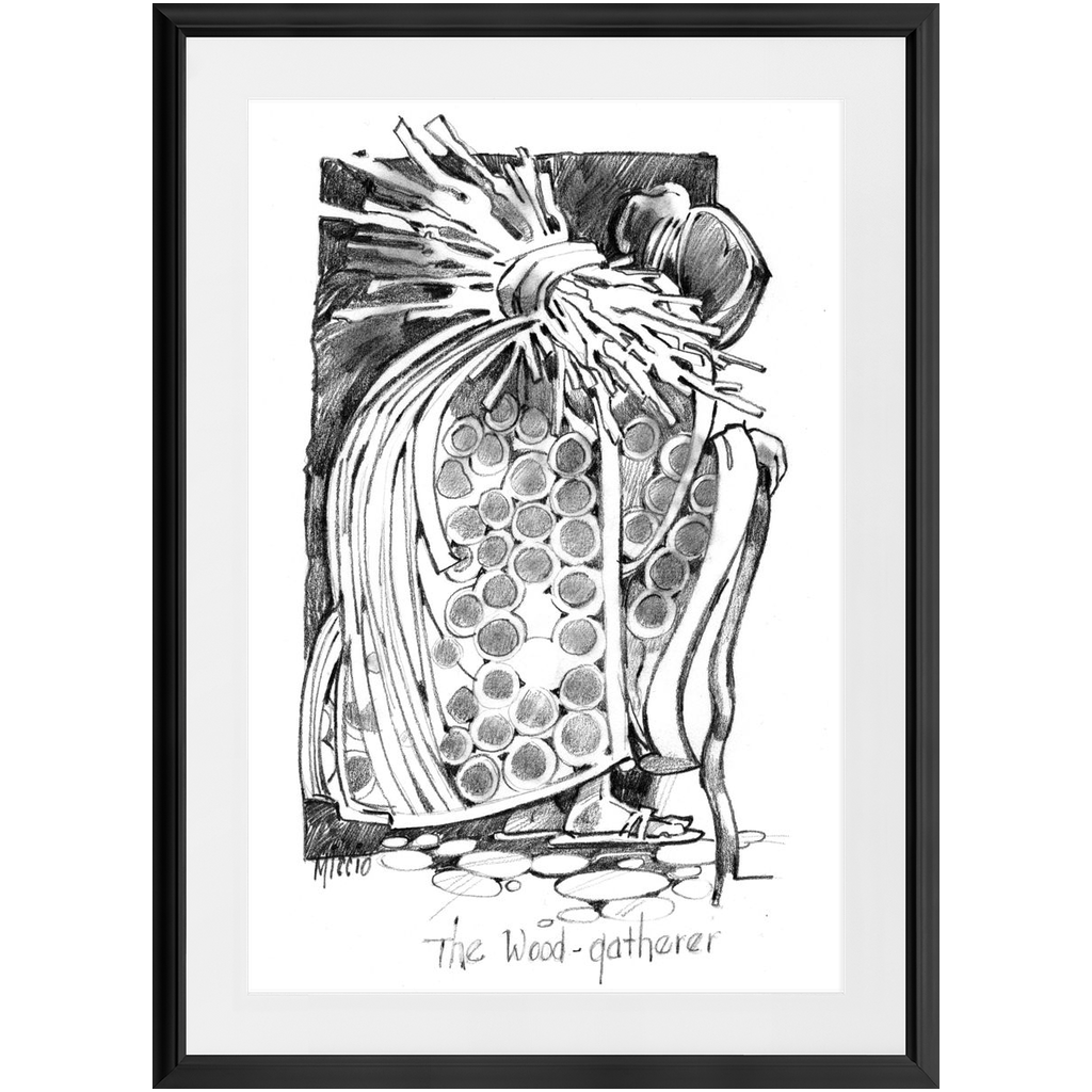 The Wood Gatherer Framed Print