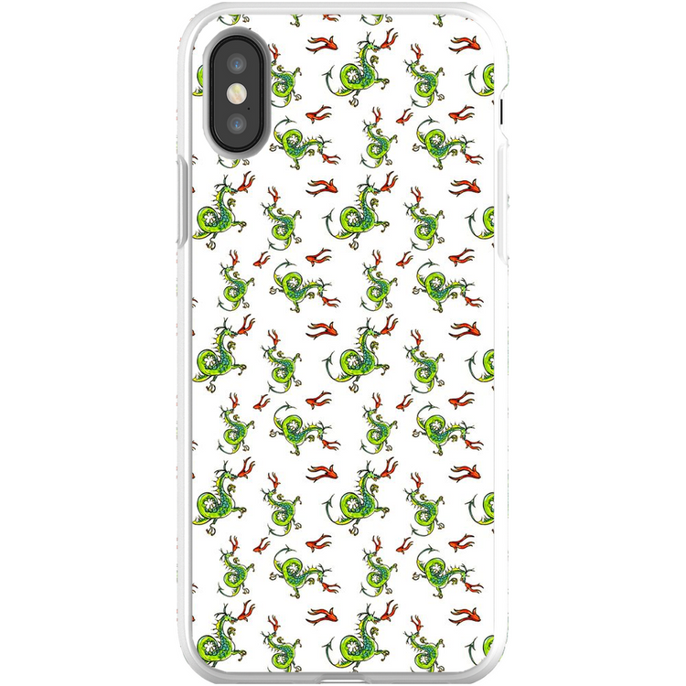 Fire Breathing Dragon Pattern iPhone Case