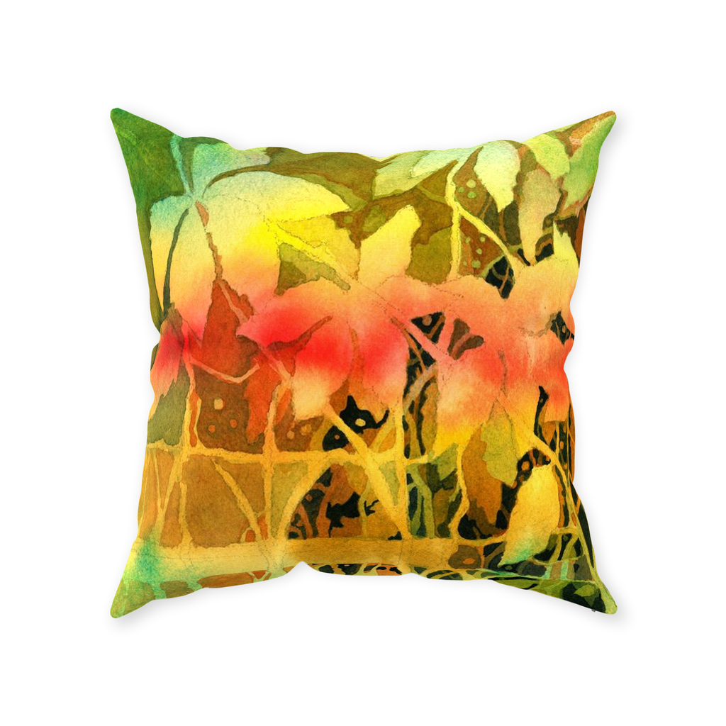 Autumn Woodvine Throw Pillow