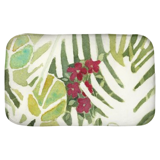 Snowy Egret and Gecko Complimentary Bath Mat