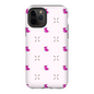 Simple Dog and Bone Pattern I Phone Case (Pink)