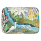 Snowy Egret Waterfall Bath Mat