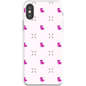 Simple Dog and Bone Pattern I Phone Case (Pink)