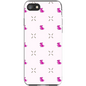 Simple Dog and Bone Pattern I Phone Case (Pink)