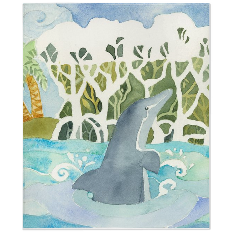 Dolphin Island Minky Blanket