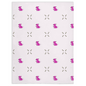 Dog and Diamond Bone Pattern Minky Blanket (Pink)