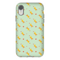 Playful Puppy  Pattern  iPhone Case (Green)