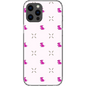 Simple Dog and Bone Pattern I Phone Case (Pink)