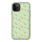 Playful Puppy  Pattern  iPhone Case (Green)