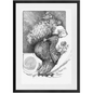 The Flower Lady with Basket Framed Print