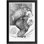 The Flower Lady with Basket Framed Print