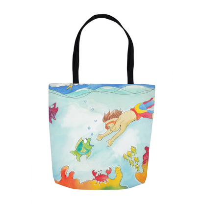 Diver Tote Bags