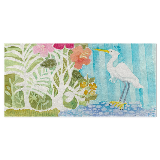 Snowy Egret Beach Towel