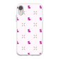 Simple Dog and Bone Pattern I Phone Case (Pink)