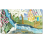 Snowy Egret Waterfall Desk Mat