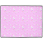 Snowy Egret Pattern Floor Mat ( Pink)