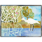 Snowy Egret Fishing Acrylic Tray