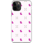 Simple Dog and Bone Pattern I Phone Case (Pink)