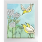 Yarrow and Yellow Birds Framed Print