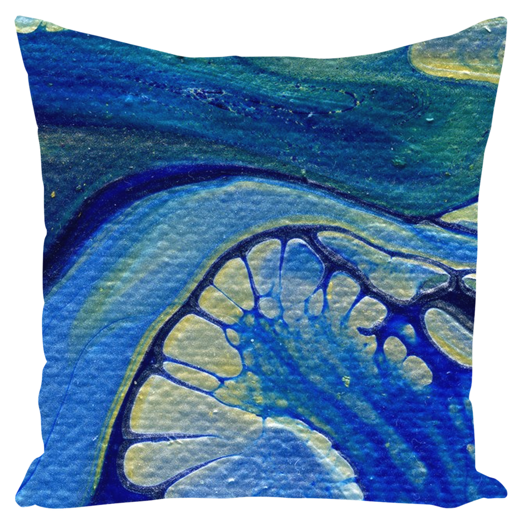 Ice Flow Throw Pillow