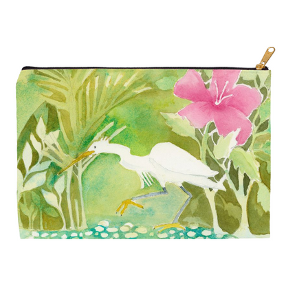 Snowy Egret Hunting Accessory Pouch